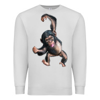 Dove Grey baby chimpanzee Premium Sweatshirt - LillyAllenDesigns