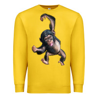 Lemon baby chimpanzee Premium Sweatshirt - LillyAllenDesigns
