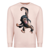 Pale Pink baby chimpanzee Premium Sweatshirt - LillyAllenDesigns