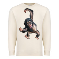 Sandshell baby chimpanzee Premium Sweatshirt - LillyAllenDesigns