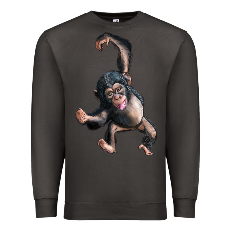 Baby Chimpanzee Premium Sweatshirt by LillyAllenDesigns | Teevron