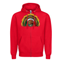 Red mexico sunflower rainbow Zipper Hoodie - HRA Design Shop