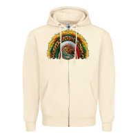 Sandshell mexico sunflower rainbow Zipper Hoodie - HRA Design Shop