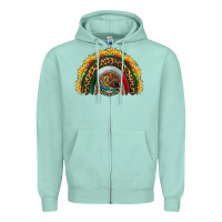 Seafoam mexico sunflower rainbow Zipper Hoodie - HRA Design Shop