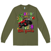 Army Green ready to crush 6th grade Long Sleeve Tee - Zillion Design Studio