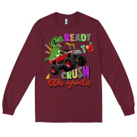 Burgundy ready to crush 6th grade Long Sleeve Tee - Zillion Design Studio