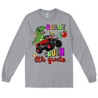 Heather Grey ready to crush 6th grade Long Sleeve Tee - Zillion Design Studio