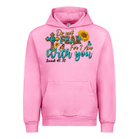Fuchsia Pink do not fear for i am with you Urban Hoodie - BundleAndBundleShop