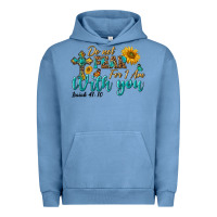 Pigment Pebble Blue do not fear for i am with you Urban Hoodie - BundleAndBundleShop