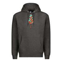 Charcoal Heather bluered lollipop Premium Hoodie - AdoDesignShop