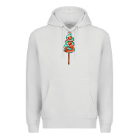 Dove Grey bluered lollipop Premium Hoodie - AdoDesignShop