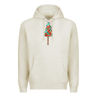 Oatmeal Heather bluered lollipop Premium Hoodie - AdoDesignShop