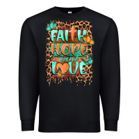 Black faith hope and love Premium Sweatshirt - BarkalooDesign