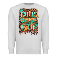 Dove Grey faith hope and love Premium Sweatshirt - BarkalooDesign