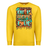 Faith Hope And Love Premium Sweatshirt | Teevron