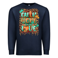 Navy faith hope and love Premium Sweatshirt - BarkalooDesign