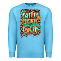 Ocean Blue faith hope and love Premium Sweatshirt - BarkalooDesign