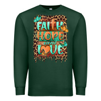 Sports Green faith hope and love Premium Sweatshirt - BarkalooDesign