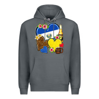 Rock el salvador hearts Premium Hoodie - NancyCooperArtShop