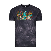 Cloud Black western cross gnomes Vintage Tee - Zillion Design Studio