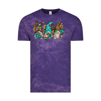 Cloud Purple western cross gnomes Vintage Tee - Zillion Design Studio