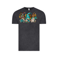 Vintage Black western cross gnomes Vintage Tee - Zillion Design Studio