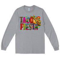 Heather Grey taco fiesta Long Sleeve Tee - CTS Tumbler Store