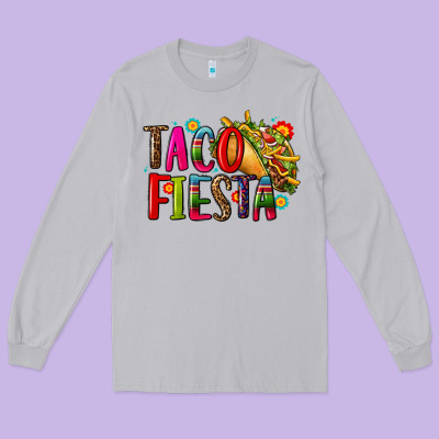 Taco Fiesta Long Sleeve Tee Designed By Cts Tumbler Store