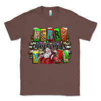 Chestnut merry christmas yall Classic Tee - CowhideDigitalArt