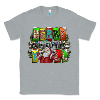 Heather Grey merry christmas yall Classic Tee - CowhideDigitalArt