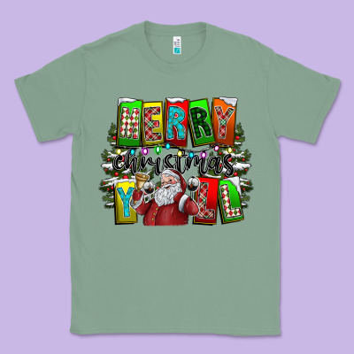 Merry Christmas Yall Classic Tee Designed By Cowhidedigitalart