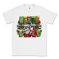 White merry christmas yall Classic Tee - CowhideDigitalArt