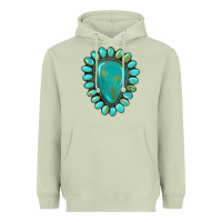 Matcha western gemstone turquoise Heavyweight Hoodie - Artiststas