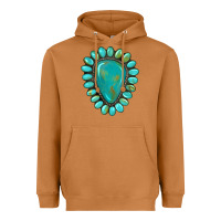 Meerkat western gemstone turquoise Heavyweight Hoodie - Artiststas