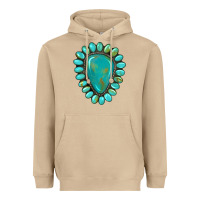 Mushroom western gemstone turquoise Heavyweight Hoodie - Artiststas