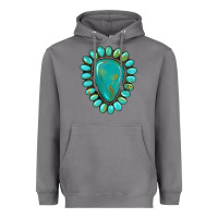 Storm western gemstone turquoise Heavyweight Hoodie - Artiststas