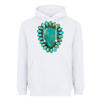 White western gemstone turquoise Heavyweight Hoodie - Artiststas