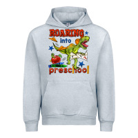 Heather Grey roaring into preschool Urban Hoodie - BundleAndBundleShop