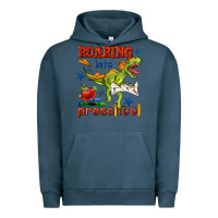 Pigment Midnight Navy roaring into preschool Urban Hoodie - BundleAndBundleShop