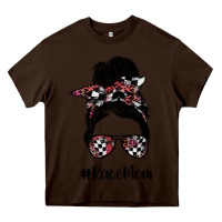 Chocolate Brown race mom Heavy Core Tee - SublimationCraftShop