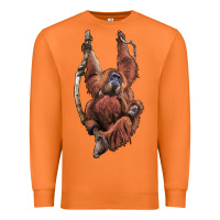 Carrot Orangutan And Baby Premium Sweatshirt - LillyAllenDesigns