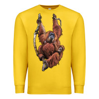 Lemon Orangutan And Baby Premium Sweatshirt - LillyAllenDesigns
