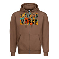 Chestnut thankful vibes Zipper Hoodie - FaDigitalArtStudio