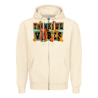 Sandshell thankful vibes Zipper Hoodie - FaDigitalArtStudio