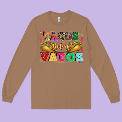 Tacos Before Vatos Long Sleeve Tee Designed By Cts Tumbler Store