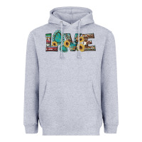 Heather Grey western gemstone sunflowers serape leopard turquoise love Heavyweight Hoodie - Artiststas