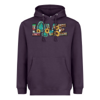 Plum western gemstone sunflowers serape leopard turquoise love Heavyweight Hoodie - Artiststas