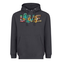 Smoke western gemstone sunflowers serape leopard turquoise love Heavyweight Hoodie - Artiststas