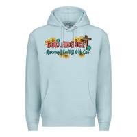 Blue Mist god fidence Premium Hoodie - MaliasSmallBusiness
