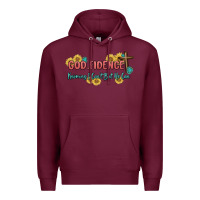 Burgundy god fidence Premium Hoodie - MaliasSmallBusiness